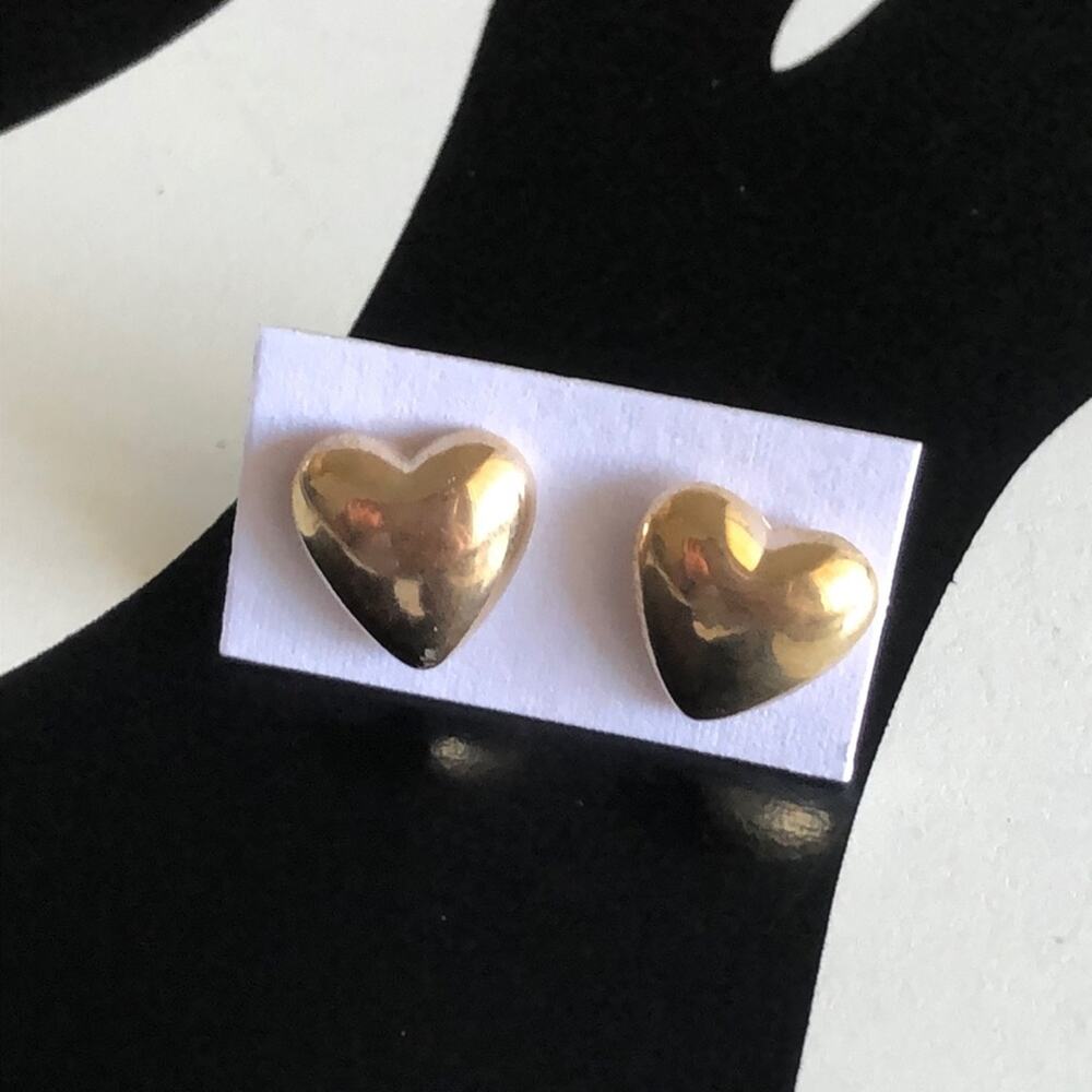 4 for $20 Gold Heart Stud Earrings